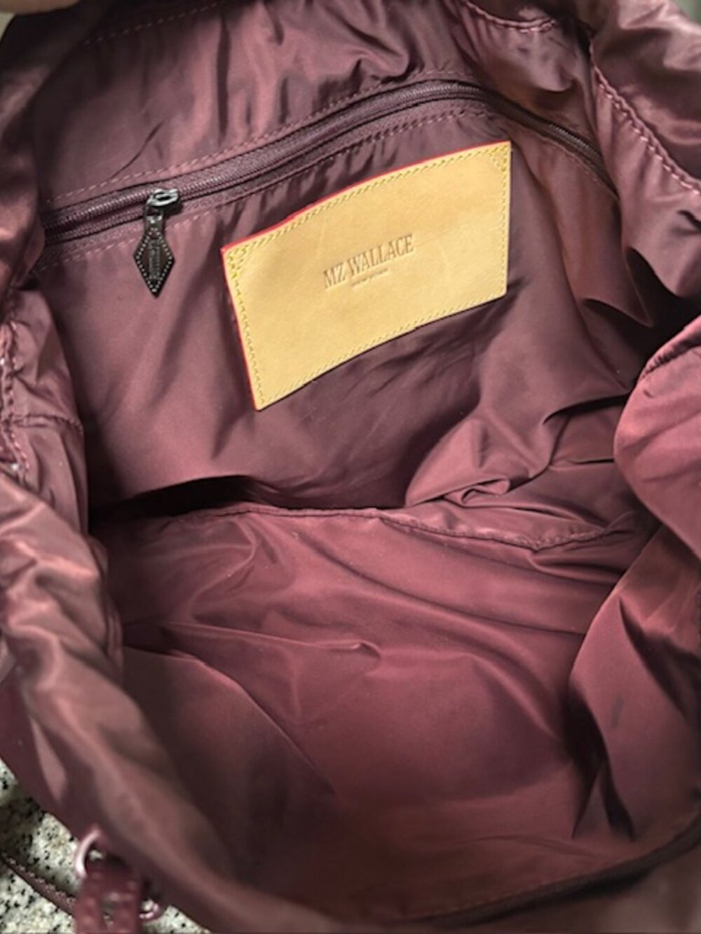MZ Wallace Small Waverly Tote - Bordeaux (Rare Color) - Picture 9 of 9